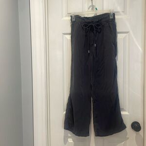 LOFT lyocell wide leg drawstring pants.